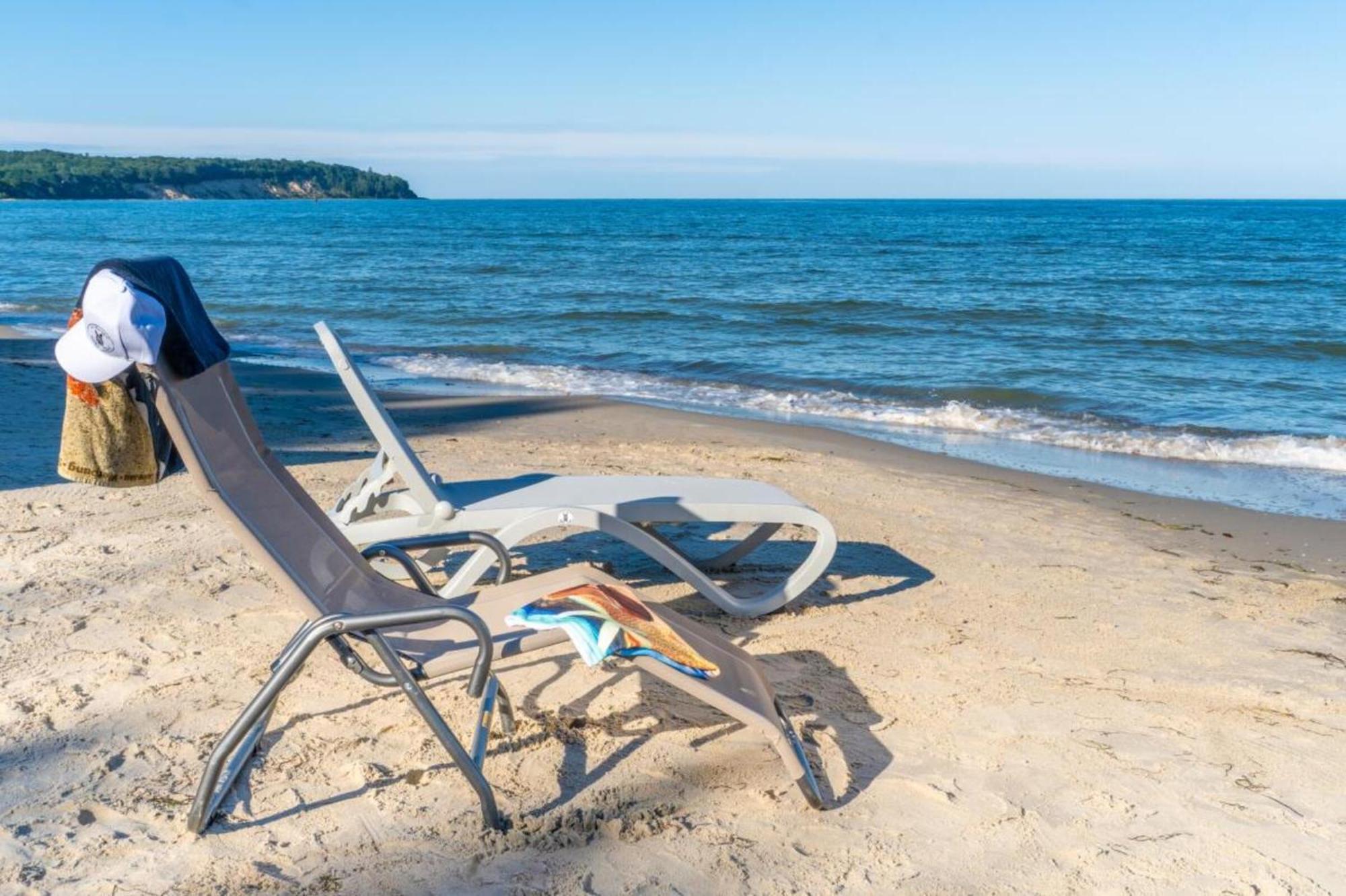 Traumhaftes Appartement Mit Balkon - Odins Blick Wohnung 6 - Mit Privatstrand, Sauna 로베 외부 사진